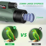 Pankoo monocular with smartphone adapter and tripod kit