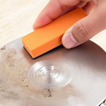 Removing water stains from stainless steel fridge with Twzkxc