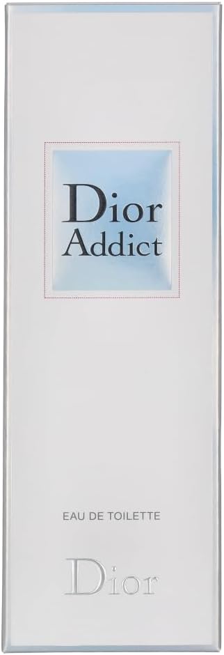 Christian Dior Addict Eau De Toilette spray bottle and white box