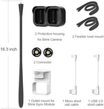 Adjustable rotation brackets for outdoor surveillance camera placement