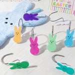 MALLMALL6 decorative rabbit shower curtain loops organized in their original protective retail packaging box.