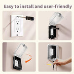 Side profile of PKLIYH child safety wall outlet cover