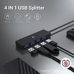 Side profile of Tymyp USB 3.0 hub showing sleek design