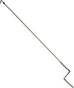 Cross Land universal crank wand front view showing beige metal rod and handle.