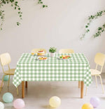 H B Msala sage green tablecloth for outdoor picnic setting