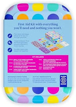 Welly Bravery Badges assortment of colorful fabric bandages and ointments.