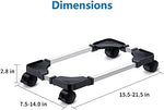 LABOBOLE rolling PC chassis cart highlighting the dual wheel locking mechanisms