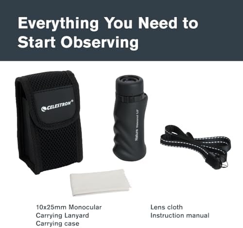 Celestron Nature 10x25 monocular with carrying accessories