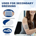 Hypoallergenic breathable tattoo aftercare bandage patch applied safely on a joint area
