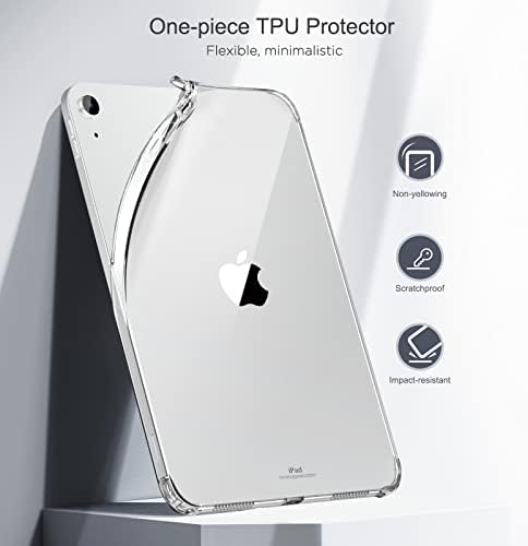 MoKo flexible thermoplastic polyurethane back cover highlighting precise camera cutout and raised safety borders