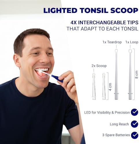 Oravix surgical-grade LED tonsil stone removal tool