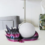 Side profile of 3D printed dragon stand for smart speaker