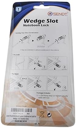 Sendt four digit customizable notebook security lock close up