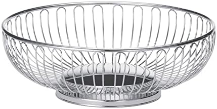 Tablecraft 9 5/8" Round Bread Basket | Metal Fruit Basket | Commerical Quality for Restaurant or Home Use - Image 2