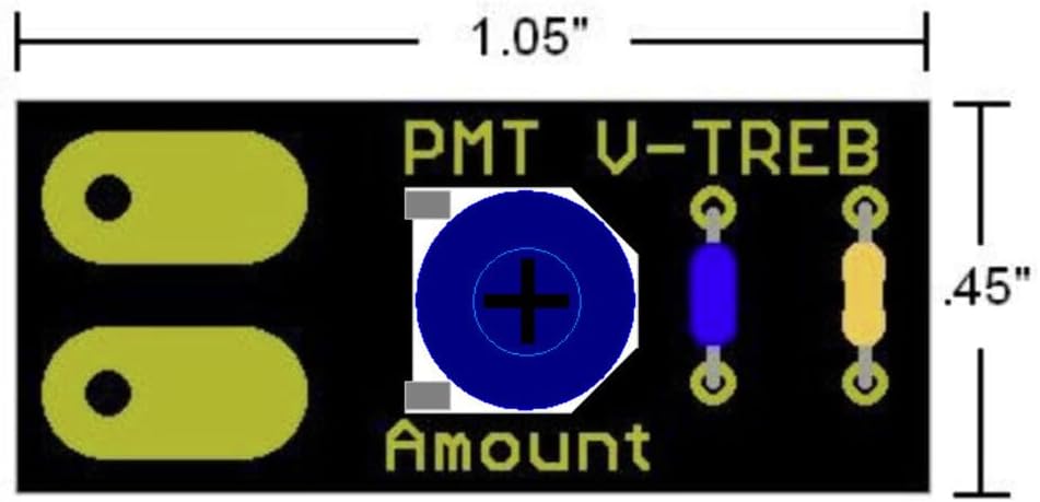 Precision Music Technologies guitar treble bleed circuit close up view