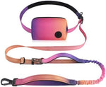 Adjustable waist belt attachment on hands free running lead for medium large dogs.