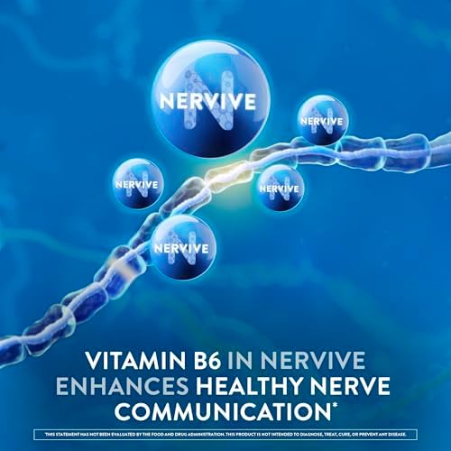 Close up of Nervive dietary supplement branding