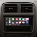 Soundstream digital multimedia car stereo reverse gear backup camera display view.