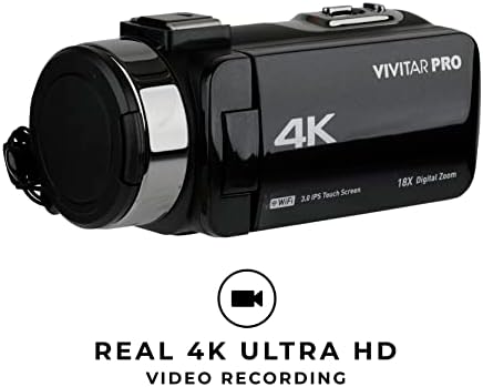Vivitar camcorder with microphone jack and ports