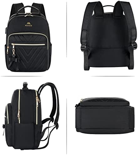 Two pieces casual daypack set by MATEIN featuring smooth polyester material