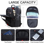 Anterk large college and business computer bag featuring multiple organizational utility pockets
