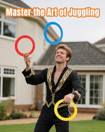 Durable plastic juggling rings 9.5 inch diameter