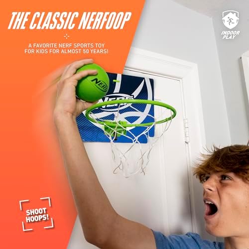 Close up of 4 inch foam basketball for Nerf Nerfoop