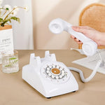 White audio guest book phone with signage for events