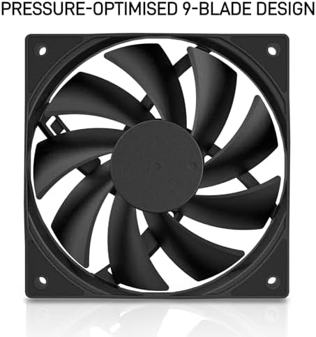Darkrock high performance cooling fan showing soft silicone vibration absorption cushions on corner pads