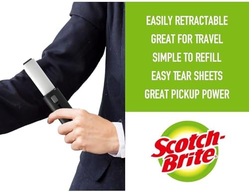Authentic Scotch-Brite 30 sheet mini roller for car interior cleaning