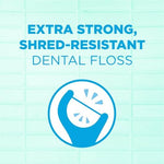 Side view of GUM floss pick handle demonstrating the ergonomic design for better reach.