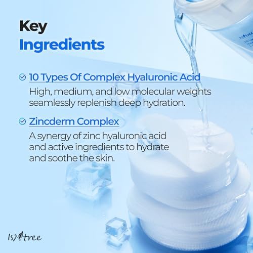 Group shot of Isntree hydrating skincare products for routine