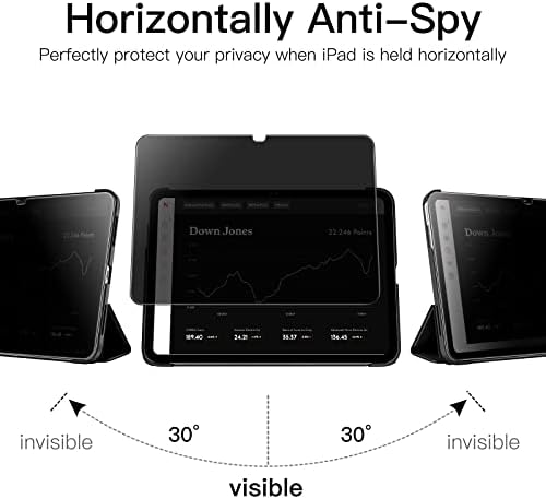 Anti-spy tempered glass screen guard showing side angle protection