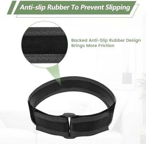 Anti slip rubber backed cable ties roll showing the textured non slip friction backing pattern