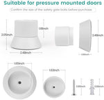 Side view showing the thickness and matte texture of the child safety gate guard