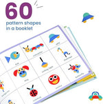Close up of Likee wooden puzzle pieces and design cards