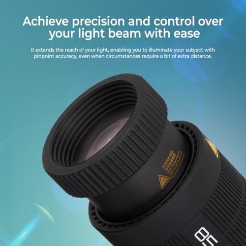 Flashpoint 85mm lens mounted on a BFP projection attachment