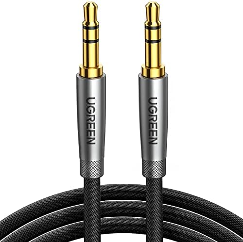 UGREEN 3.5mm Audio Cable Nylon Braided Aux Cord Male to Male Stereo Hi-Fi Sound for Headphones Car Home Stereos Speakers Tablets Compatible with iPhone iPad iPod Echo More 3FT - Image 2