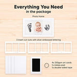Premium glass and solid wooden backing details of the imported nursery memory frame display