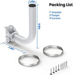 ULNA lightweight surveillance camera and weather station bracket mount installation