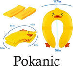 No gap joint mechanism of the Pokanic folding toilet trainer to prevent pinching
