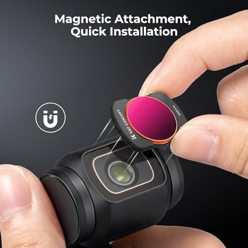 Magnetic attachment mechanism for DJI Osmo Pocket 3 filter