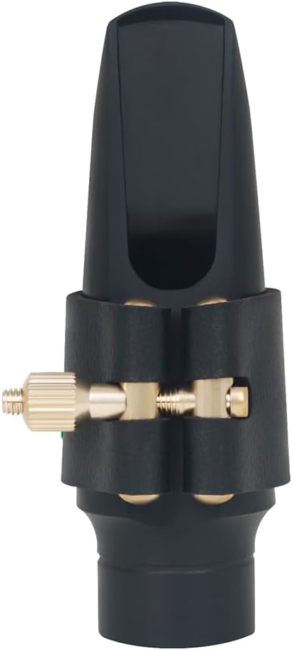 Alto Saxophone Mouthpiece Kit, 3pcs Sax Mouthpiece Kit with Cap Cover and Leather Ligature for Saxophone - Image 9
