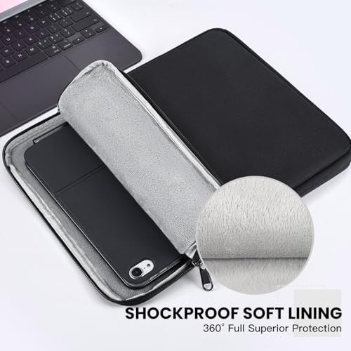 iKammo water resistant sleeve bag showing water droplets sliding off the protective outer surface
