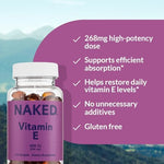 Authentic Naked Nutrition purple bottle containing one hundred dietary softgels