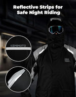 KEMIMOTO Waterproof Casual Motorcycle Rain Gear for men,Men's Waterproof Powersports Rain Suit with Pant for Motorcycle Riding in Heavy Rain 15000MM Water Pressure Resistance - Image 6
