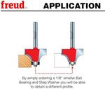 Freud 3/16" Radius Rounding Over Bit with 1/4" Shank (34-108 - Image 7