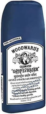 Top view of Woodward's Gripe Water 130ml bottle set
