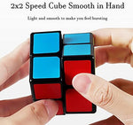 GoodCube pocket twisty puzzle with fully solved monochromatic faces showing standard white and blue sides.