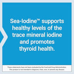 Supplement facts label of Life Extension Sea-Iodine imported USA